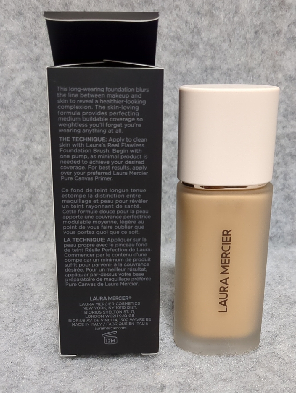 Laura Mercier Real Flawless Weightless Perfecting Foundation NIB 3W1 Dusk 1OZ - Picture 3 of 9